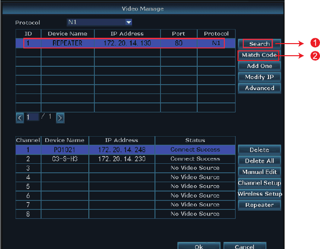 Quản lý video – Search và Match Code