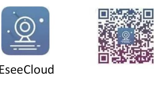 Icono de la app EseeCloud y código QR